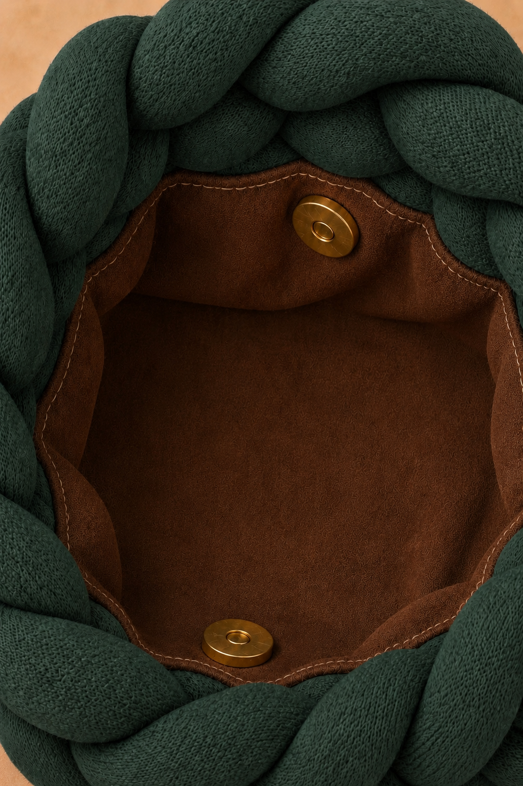 Signature Knot Satchel- Evergreen
