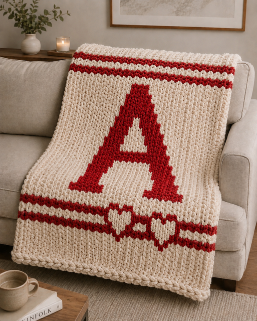 Monogram Throw Blanket