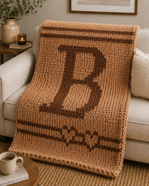 Monogram Throw Blanket