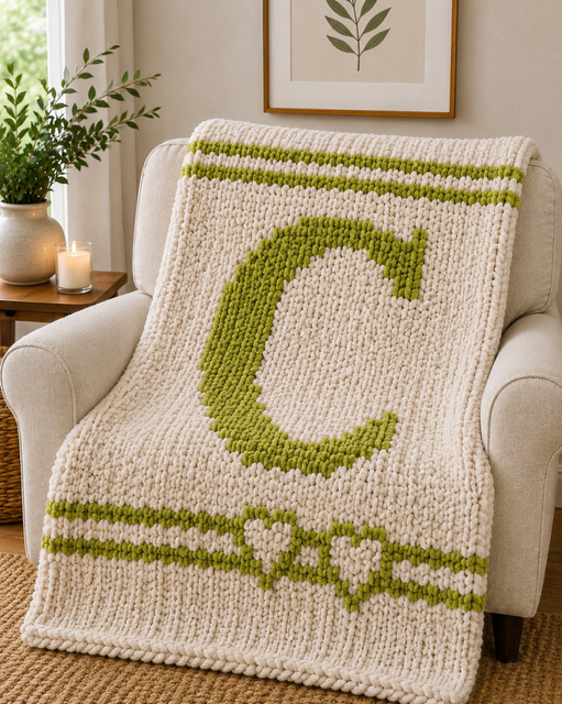 Monogram Throw Blanket