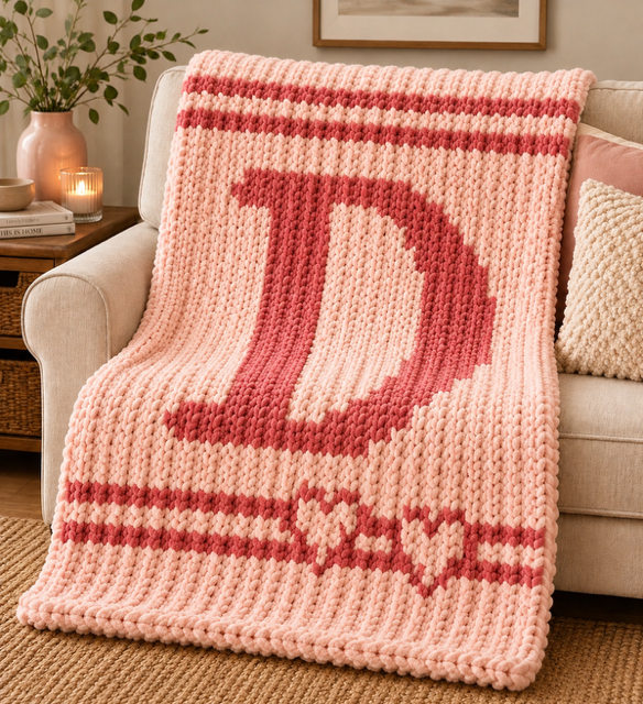 Monogram Throw Blanket