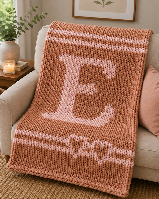 Monogram Throw Blanket