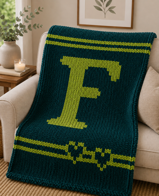 Monogram Throw Blanket