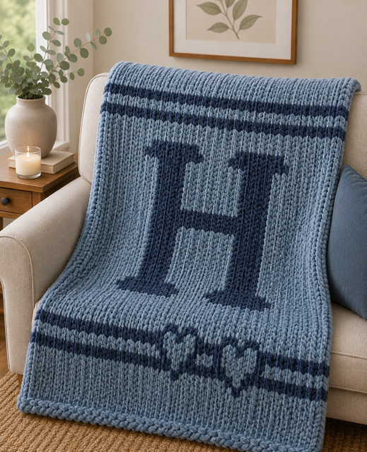 Monogram Throw Blanket