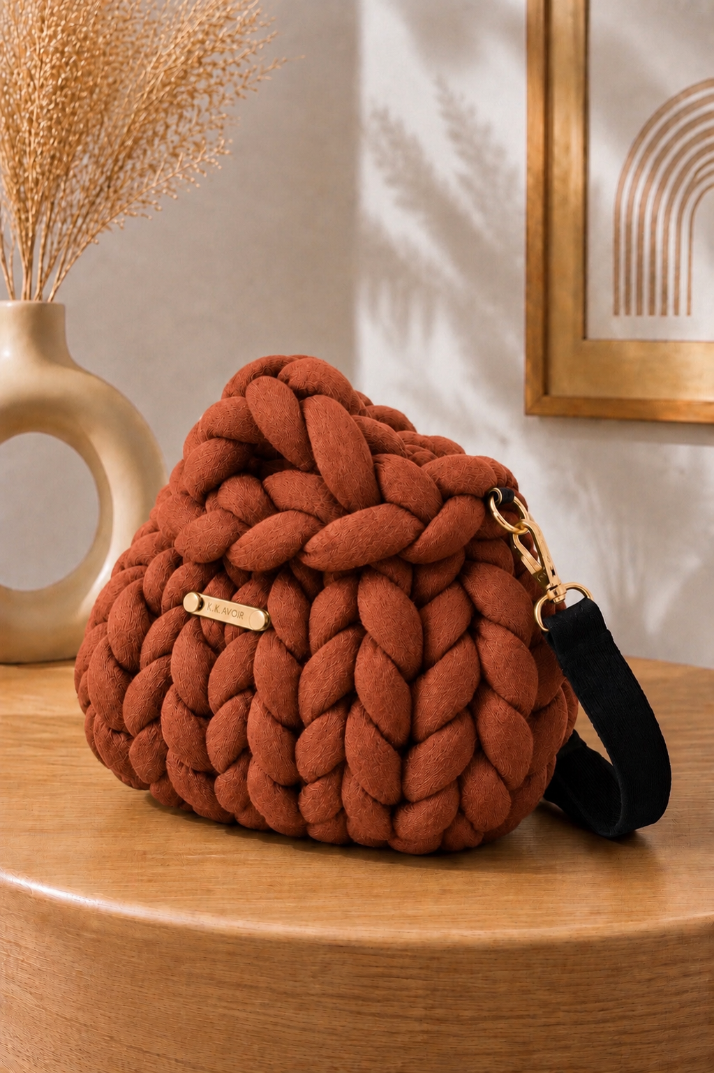 Signature Knot Satchel - Ember