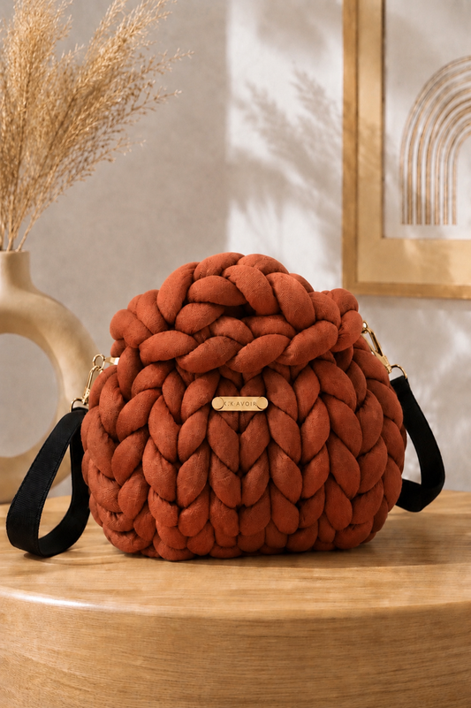 Signature Knot Satchel - Ember