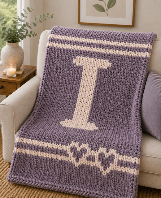 Monogram Throw Blanket