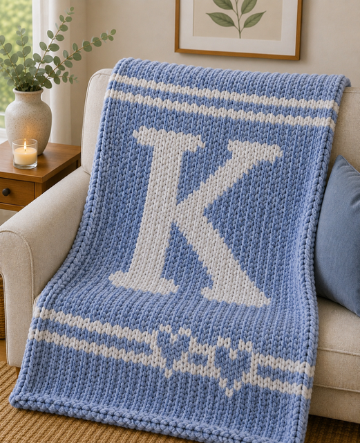 Monogram Throw Blanket