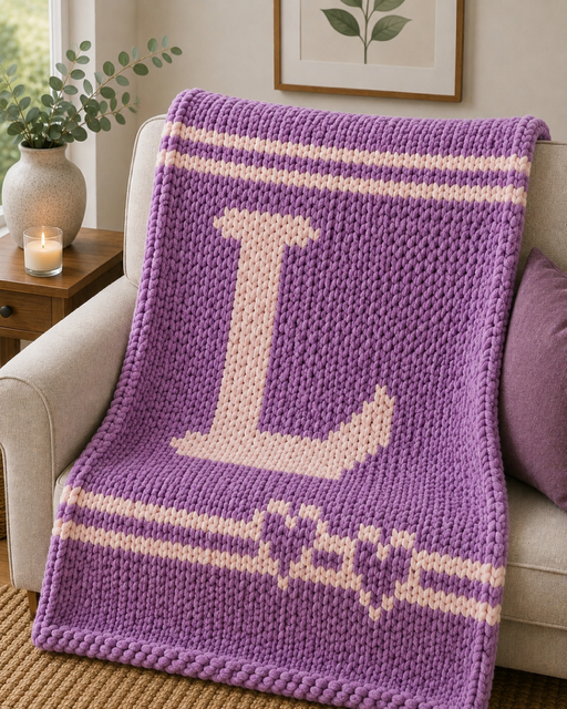 Monogram Throw Blanket