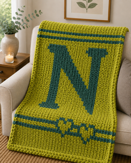 Monogram Throw Blanket