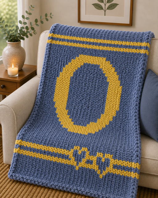 Monogram Throw Blanket