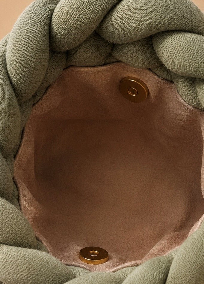 Signature Knot Satchel - Olive Grove