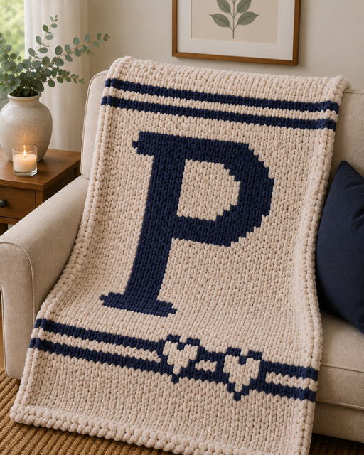 Monogram Throw Blanket