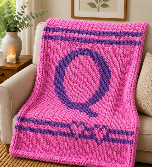 Monogram Throw Blanket