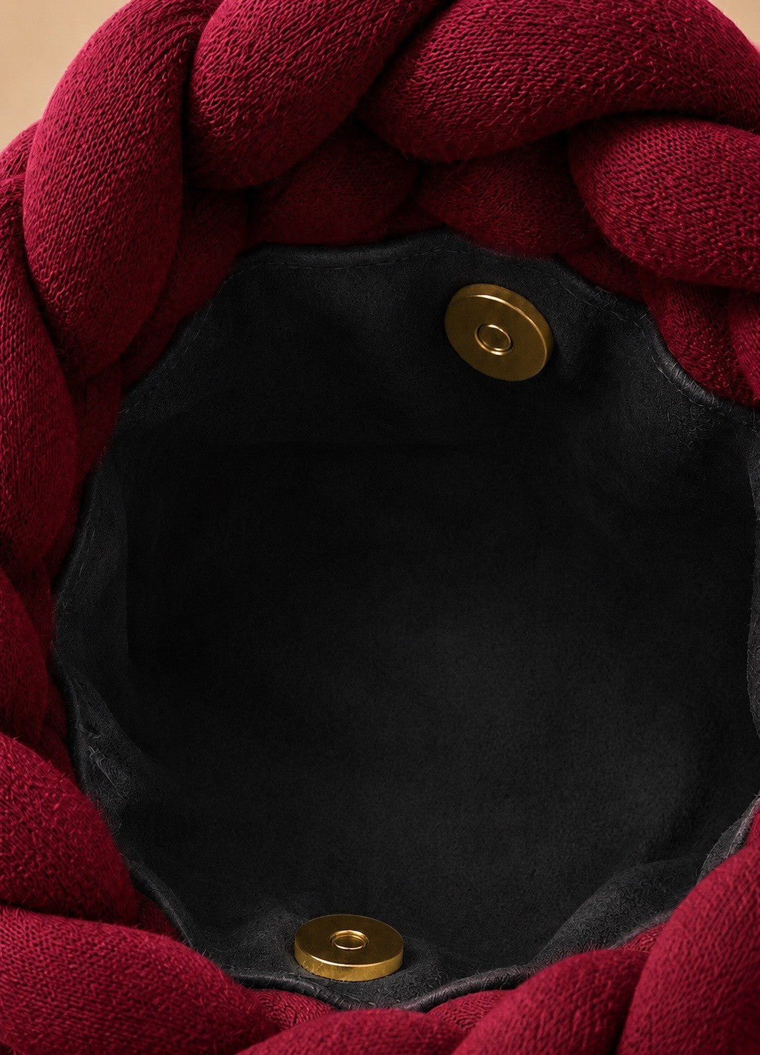 Signature Knot Satchel - Bordeaux