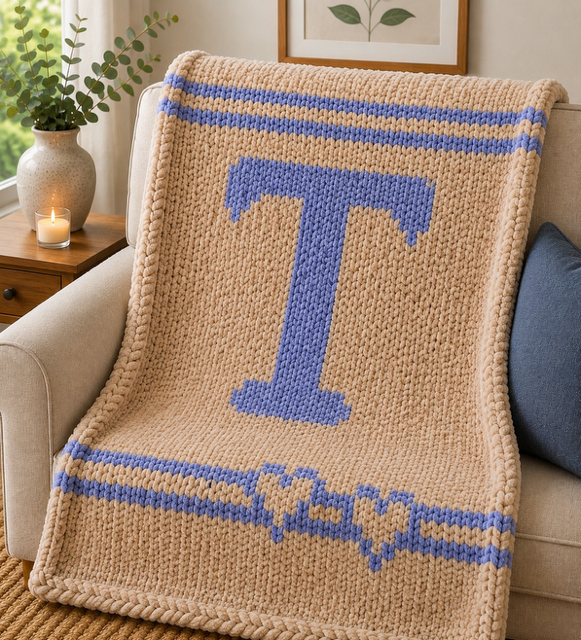 Monogram Throw Blanket