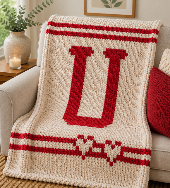 Monogram Throw Blanket