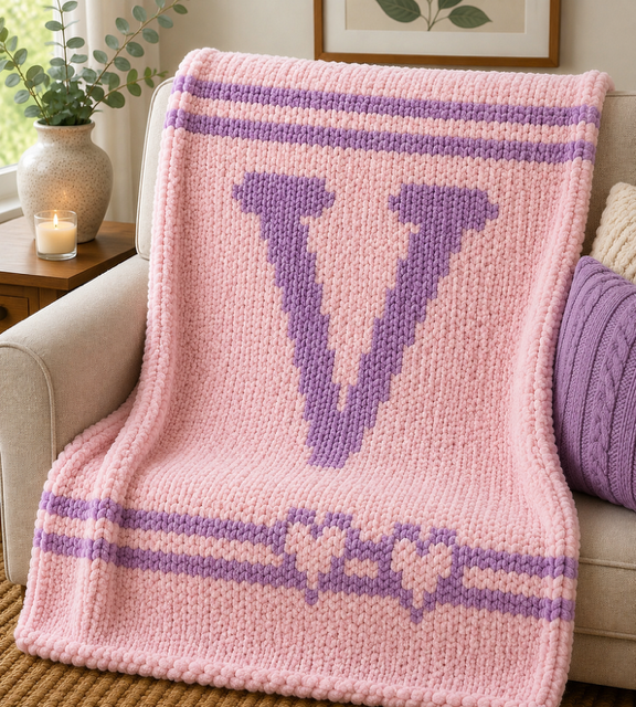 Monogram Throw Blanket