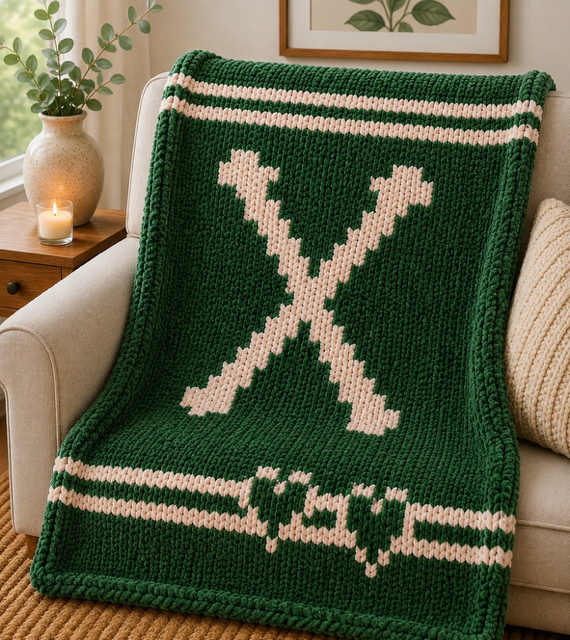Monogram Throw Blanket