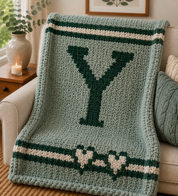 Monogram Throw Blanket