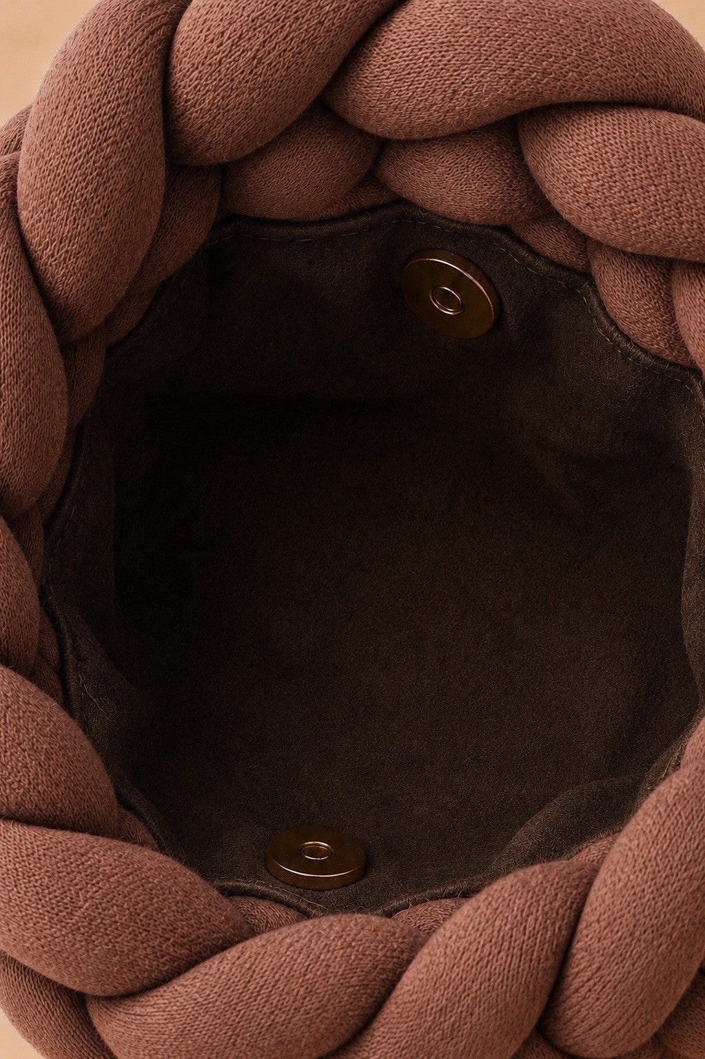 Signature Knot Satchel - Cocoa