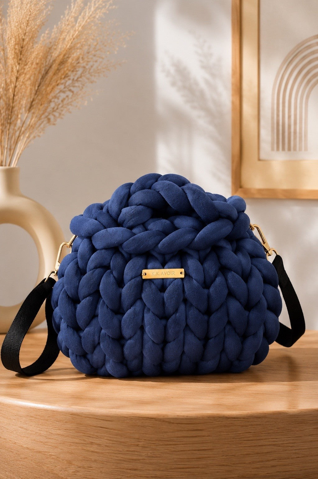 Signature Knot Satchel - Deep Harbor
