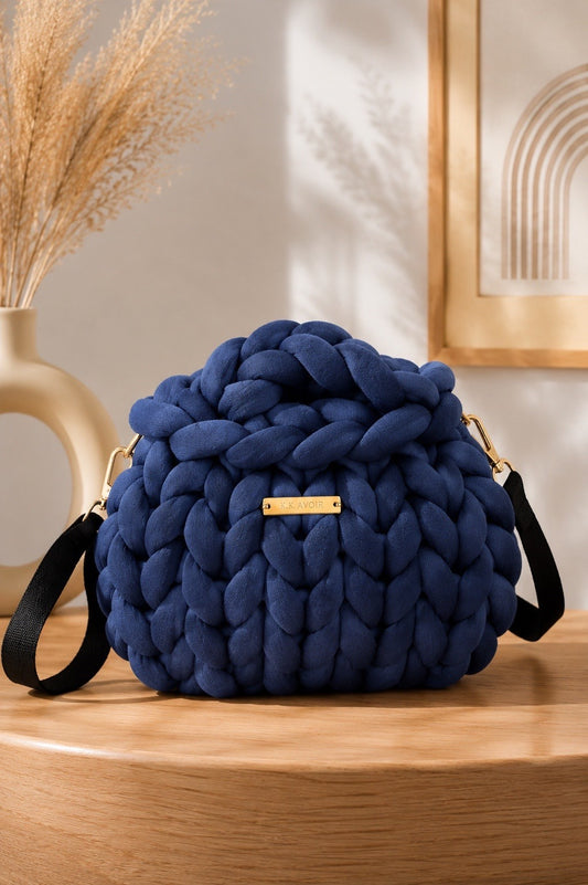 Signature Knot Satchel - Deep Harbor
