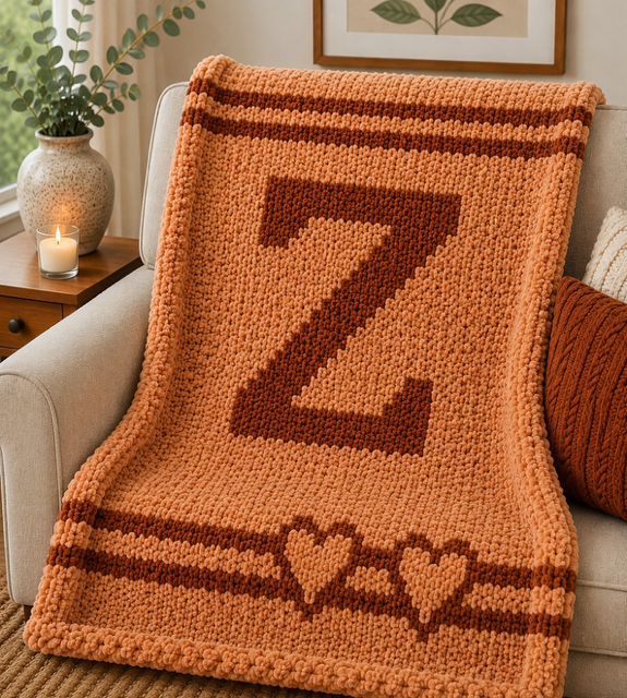 Monogram Throw Blanket